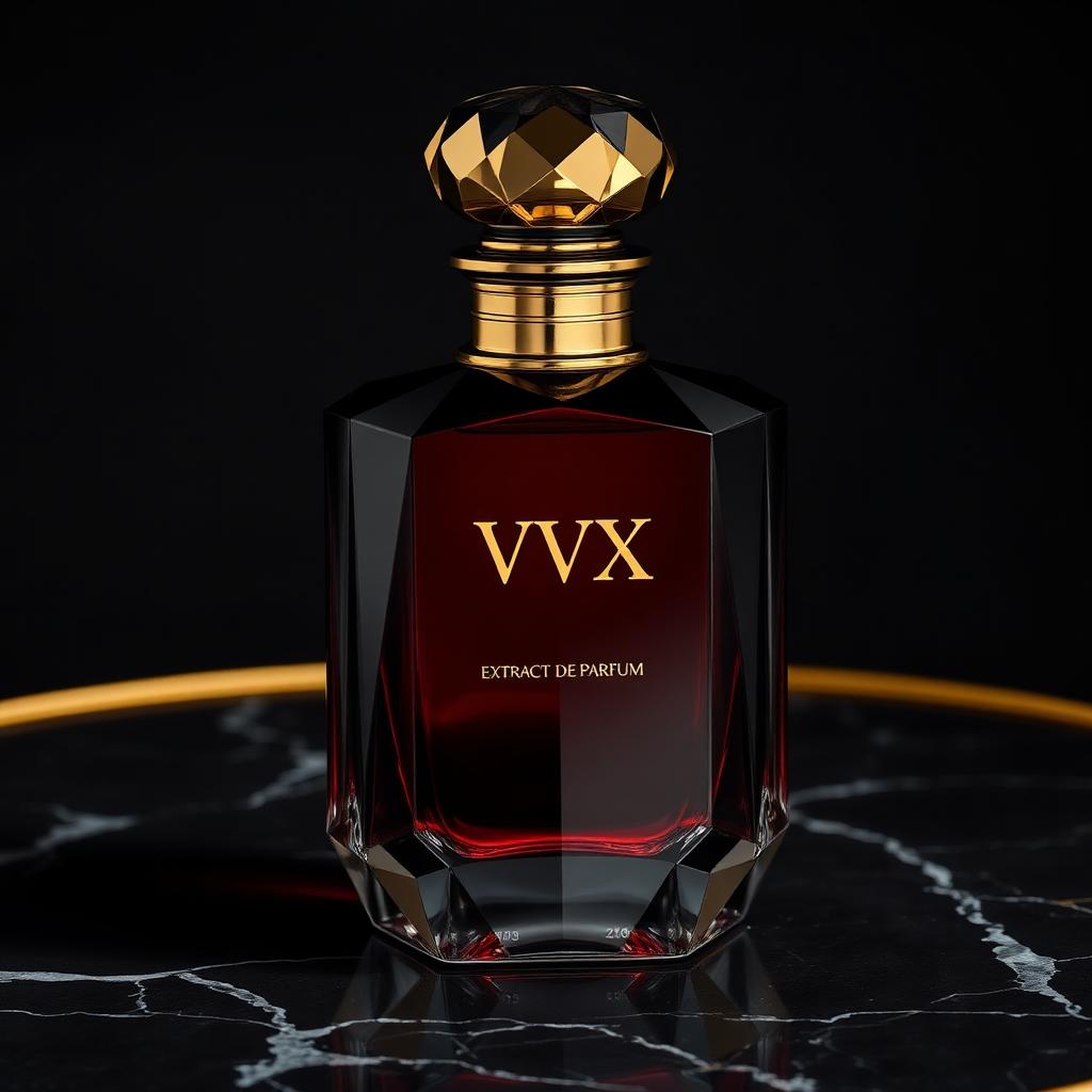 VVXHQ Royal Intensity Extrait in Ruby Noir, Oud · saffron · black leather extrait de parfum
